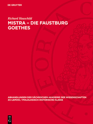 cover image of Mistra – Die Faustburg Goethes
